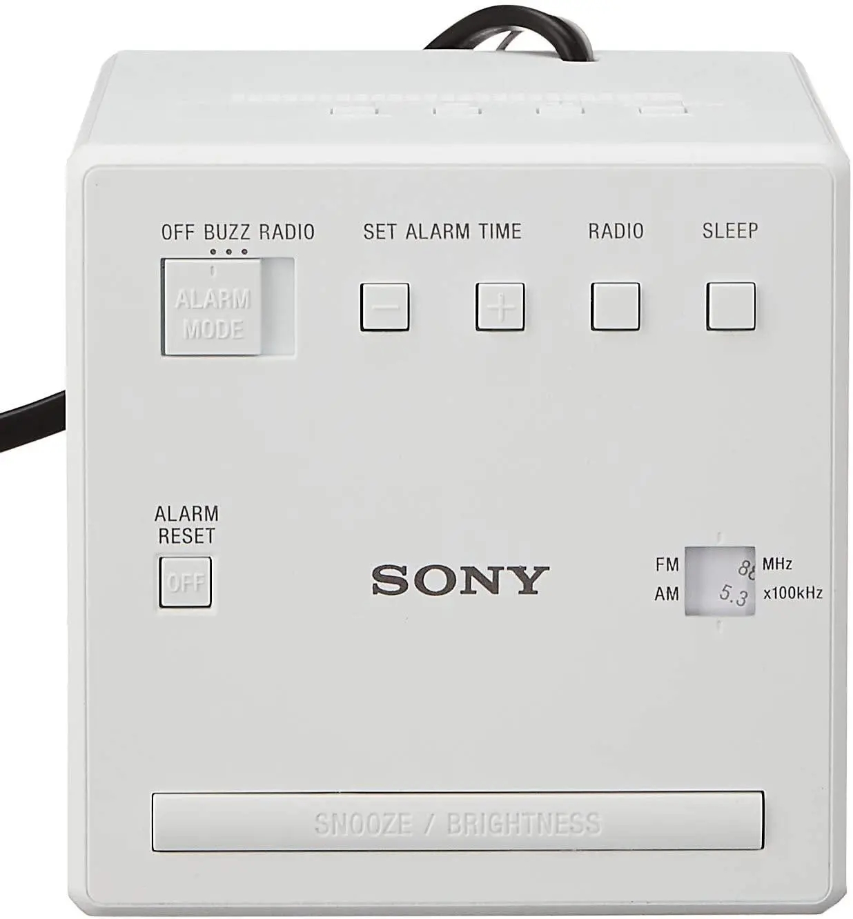 Radiobudzik Sony ICF-C1 Biały