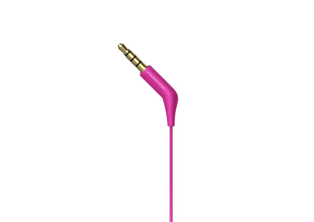 Słuchawki przewodowe Philips TAE1105PK/00 Dokanałowe Mikrofon Różowy