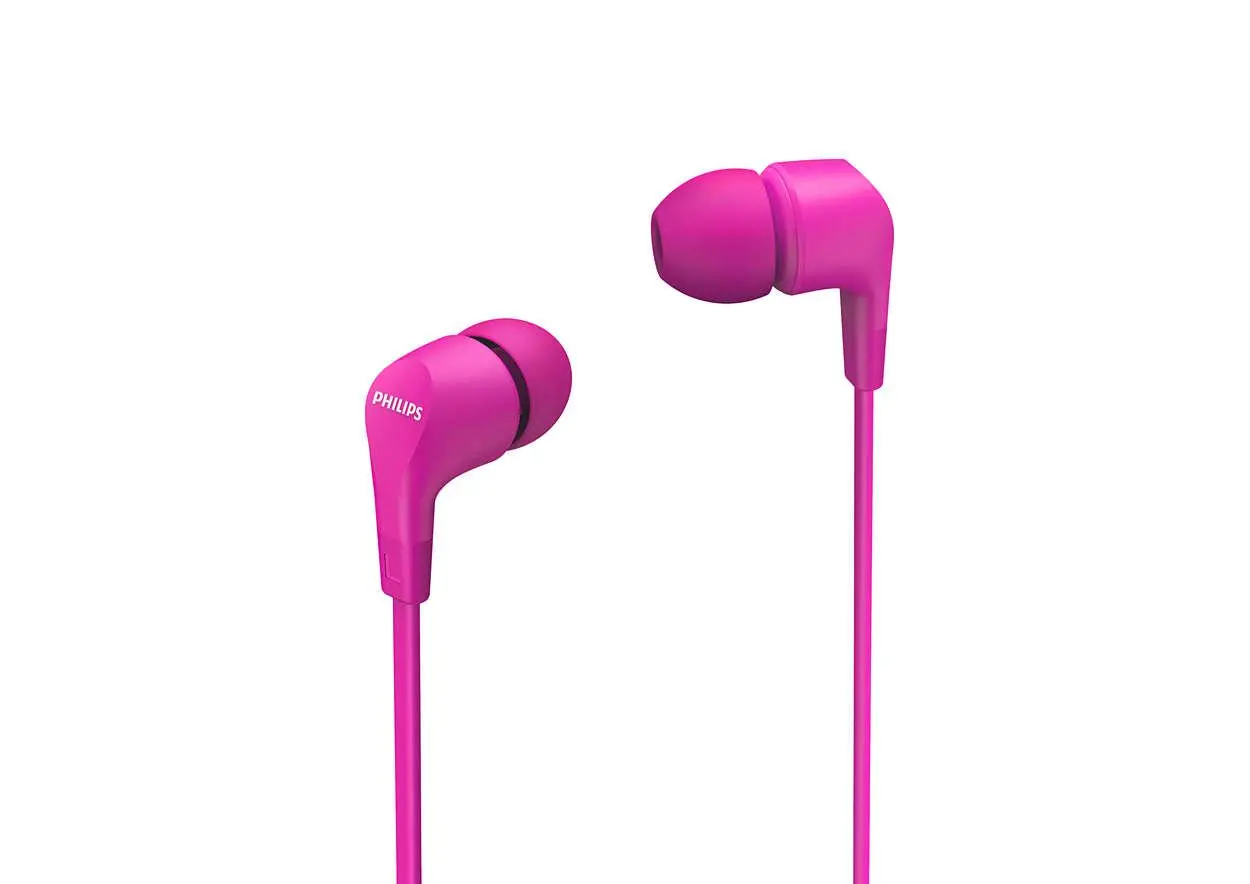 Słuchawki przewodowe Philips TAE1105PK/00 Dokanałowe Mikrofon Różowy