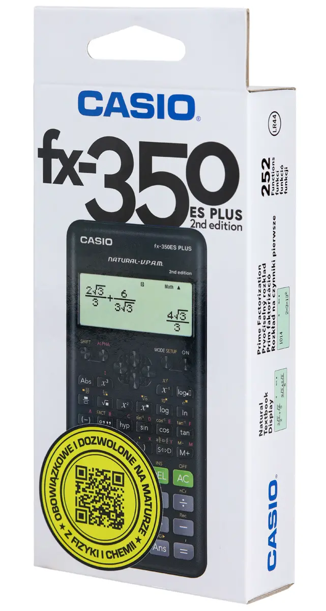 Kalkulator Casio FX-350ESPLUS-2 Szary