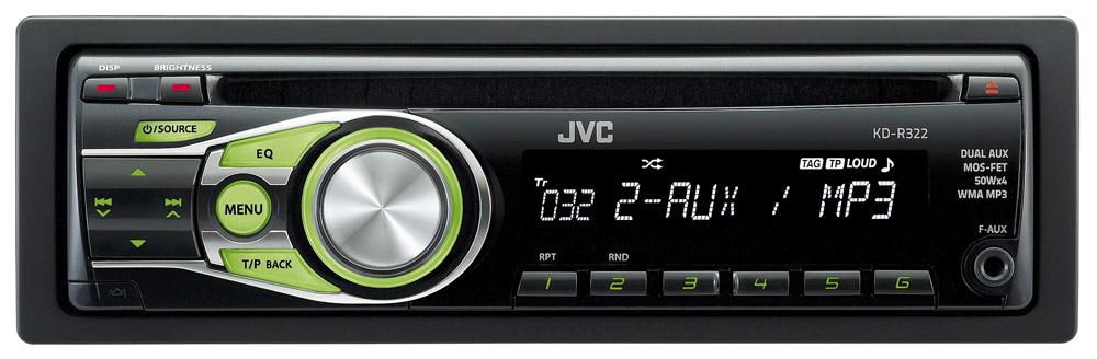 Radioodtwarzacz samochodowy JVC KD-R322