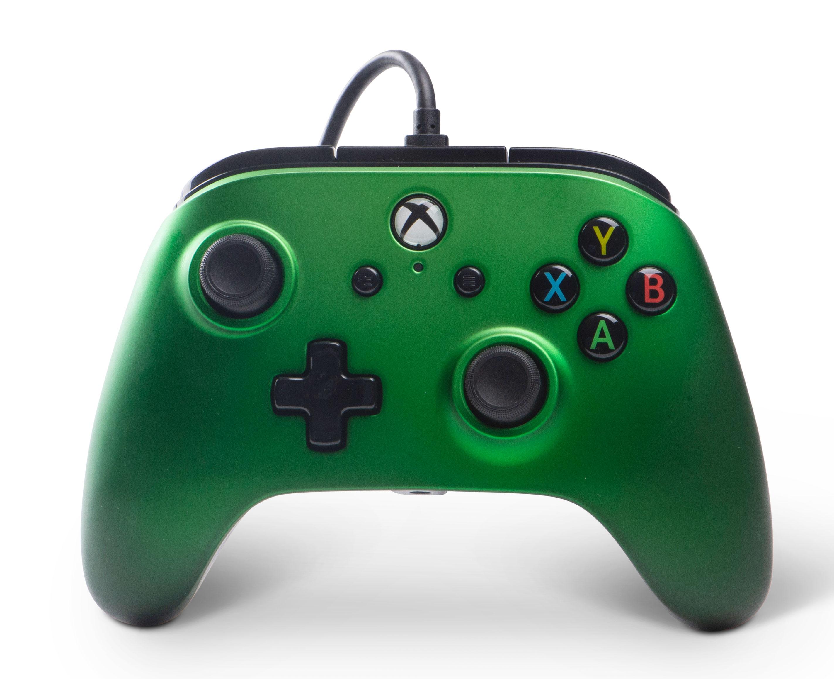 Pad PowerA Enhanced Emerald Fade do Xbox Series X/S, Xbox One, PC - przewodowy