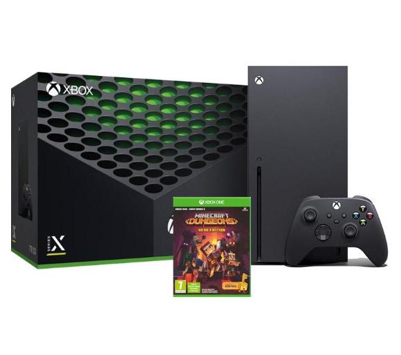 konsola Xbox Series X Xbox Series X + Minecraft Dungeons - Edycja Hero
