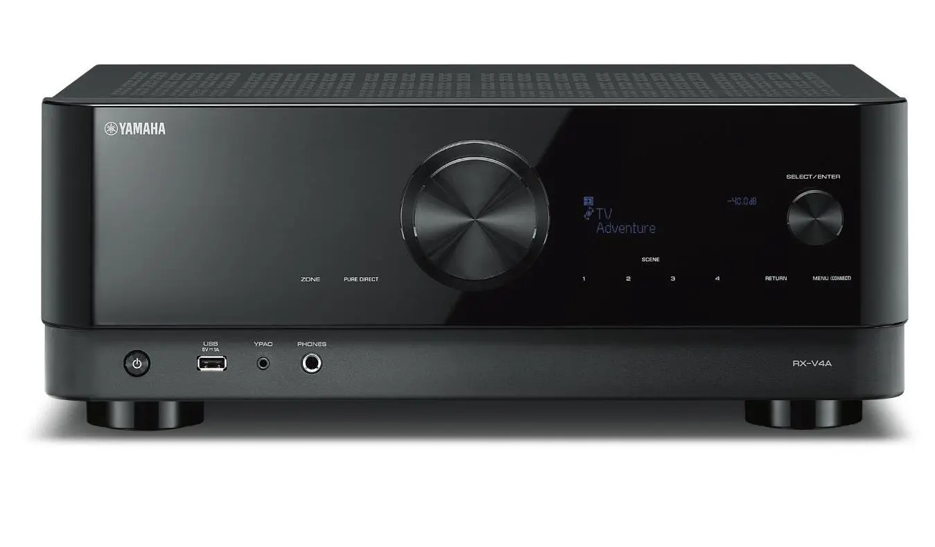 Amplituner Yamaha MusicCast RX-V4A 5.2-kanałowy Wi-Fi Bluetooth AirPlay Czarny