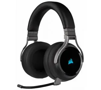 Słuchawki bezprzewodowe z mikrofonem Corsair VIRTUOSO RGB WIRELESS High-Fidelity Gaming Headset CA-9011185-EU Nauszne Czarny