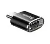 Adapter Baseus USB do USB Type-C 2,4A Czarny