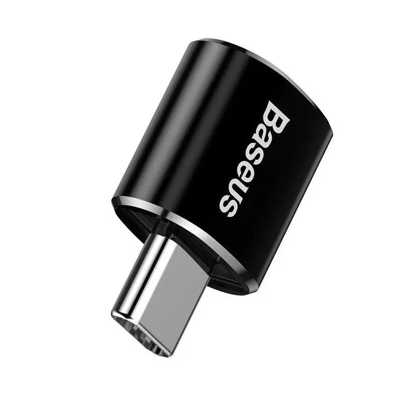Adapter Baseus USB do USB Type-C 2,4A Czarny