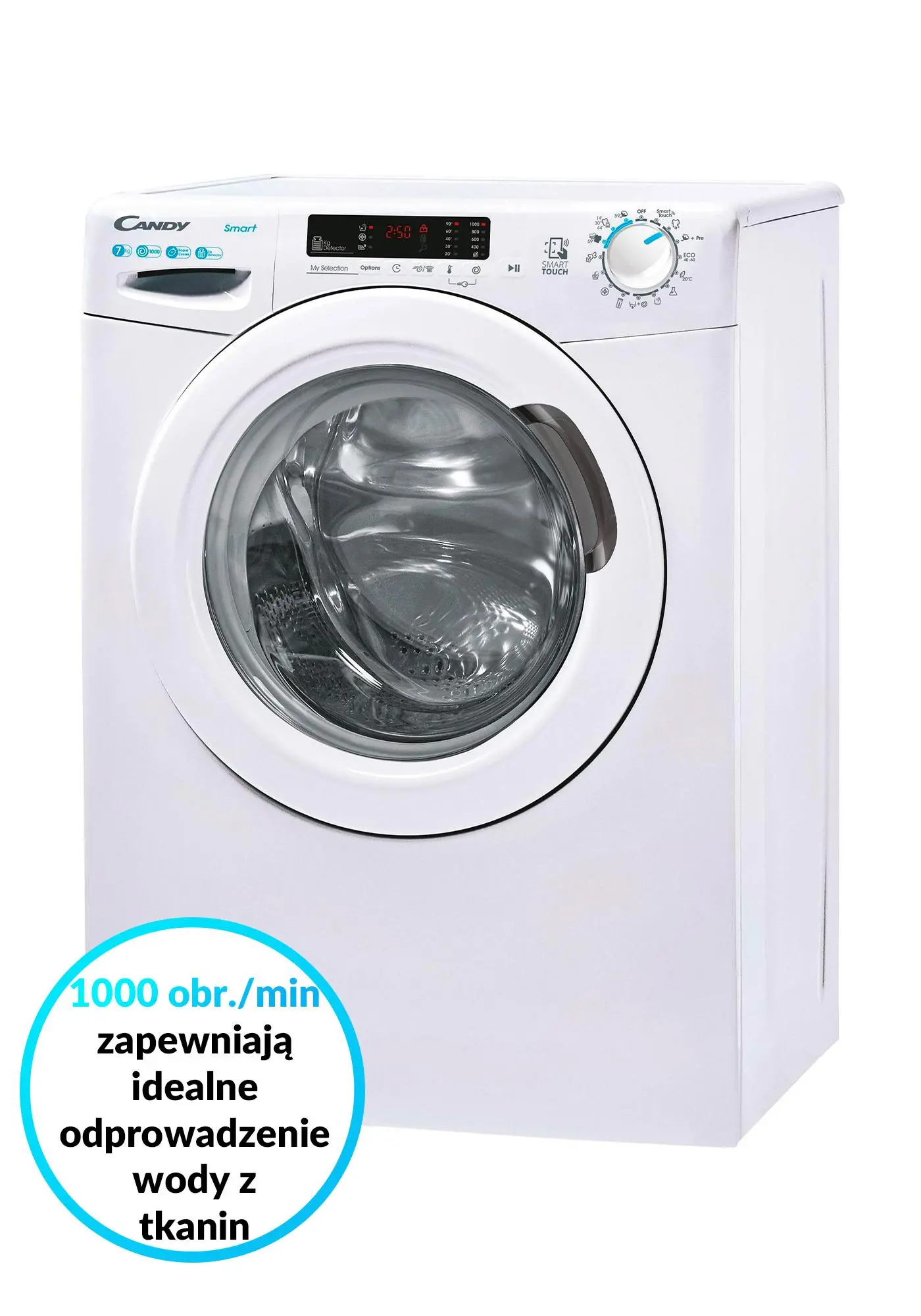 Pralka Candy Smart CS4 1072DE/1-S Slim 7kg 1000obr/min