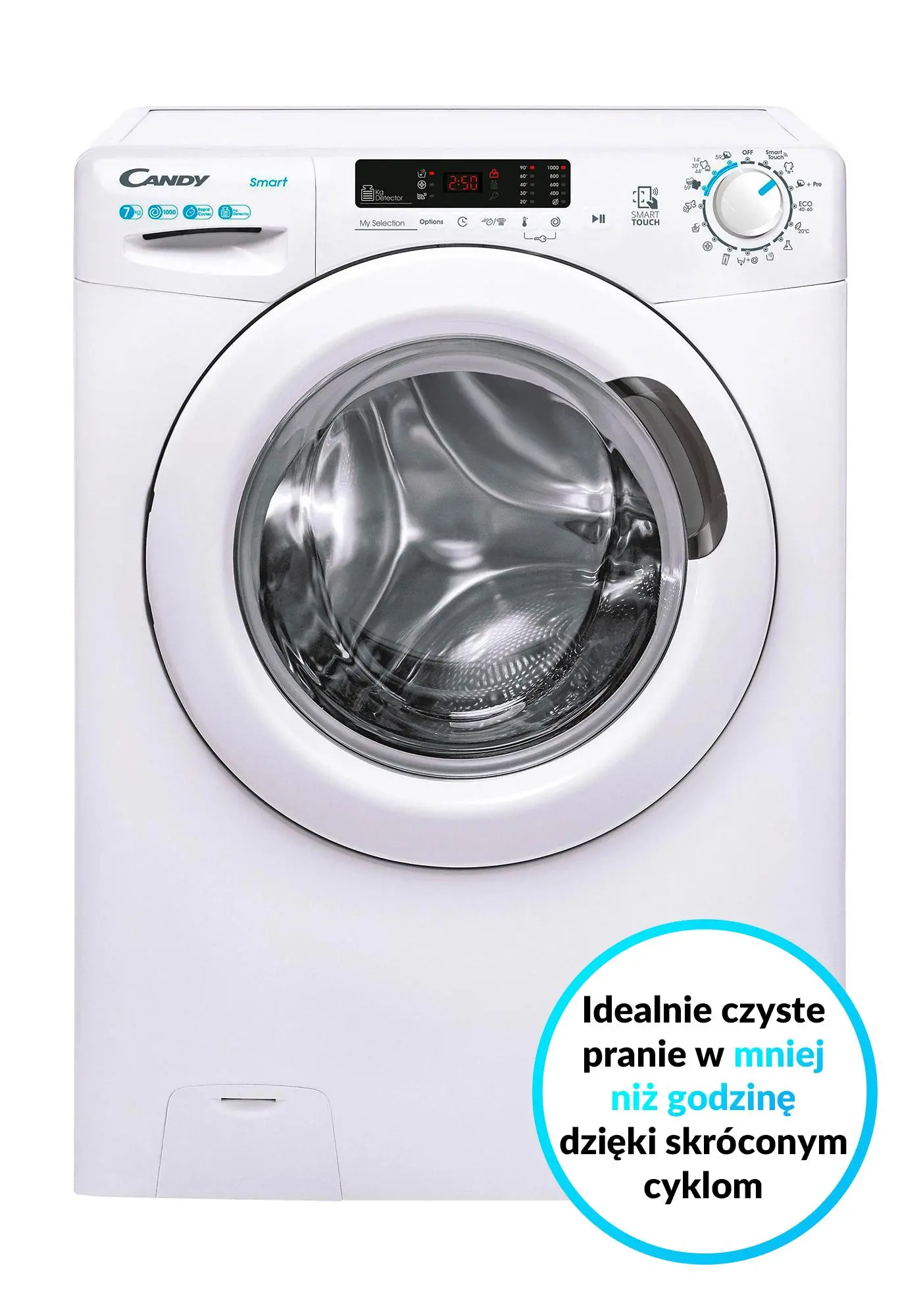 Pralka Candy Smart CS4 1072DE/1-S Slim 7kg 1000obr/min