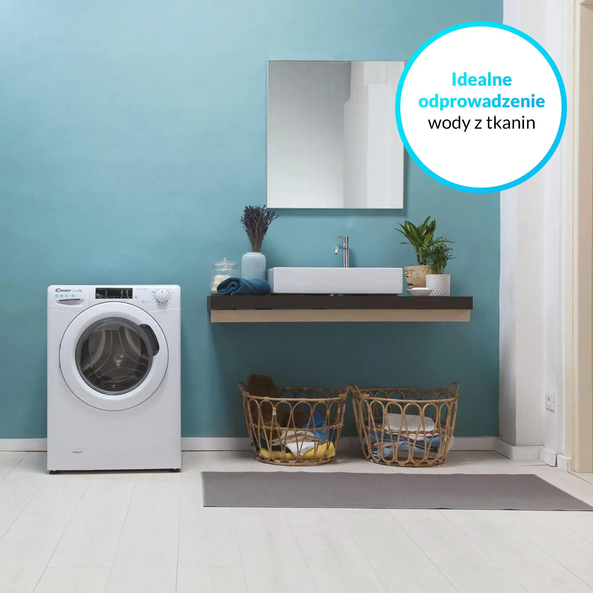 Pralko-suszarka Candy SmartPro CSOW 4965TWE/1-S 58cm 9kg/6kg