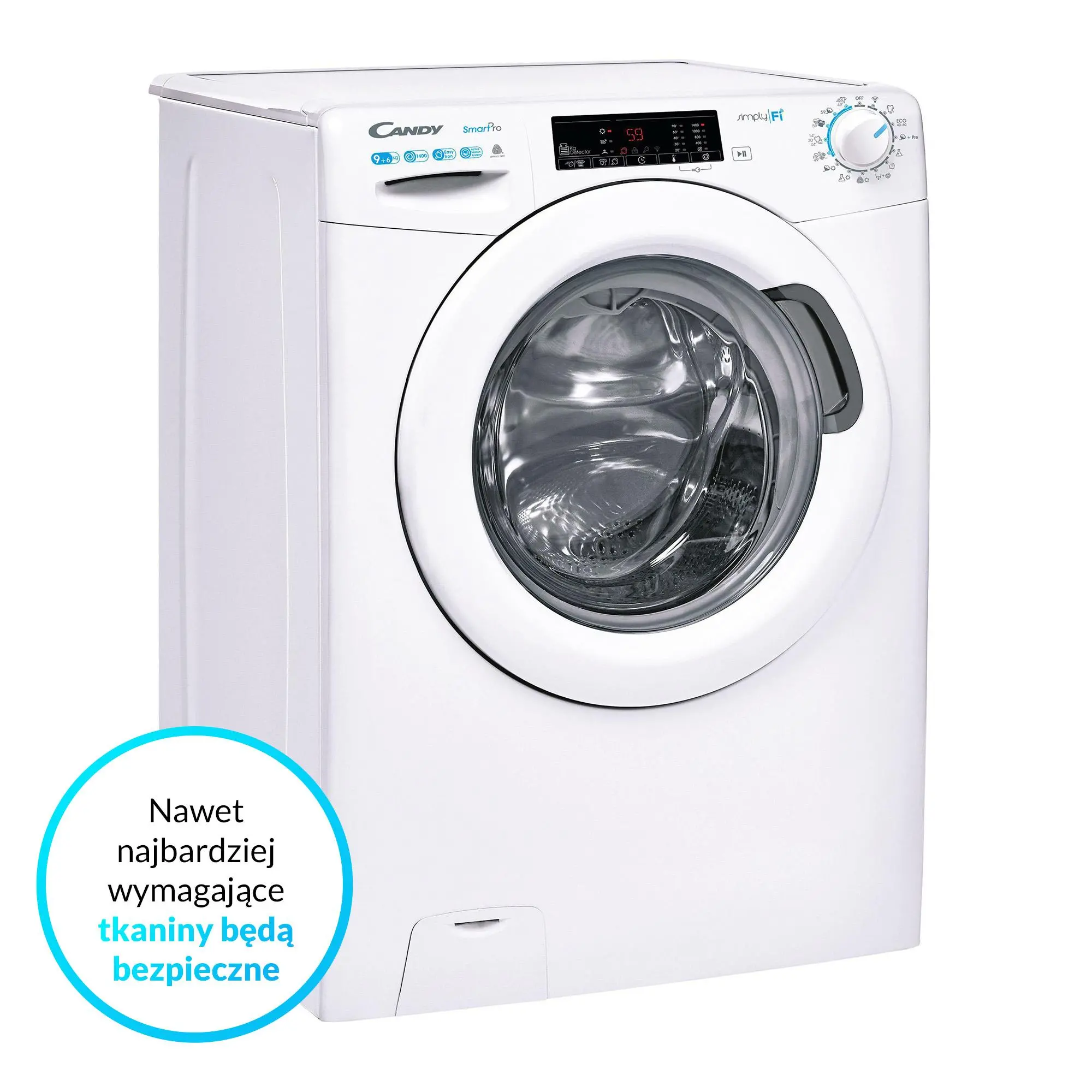 Pralko-suszarka Candy SmartPro CSOW 4965TWE/1-S 58cm 9kg/6kg