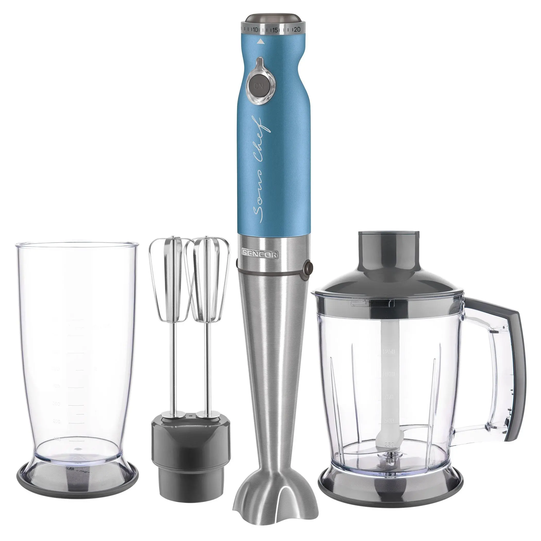 Blender Sencor SHB 5602BL-EUE3 4w1 1200W Rozdrabniacz Końcówka do ubijania