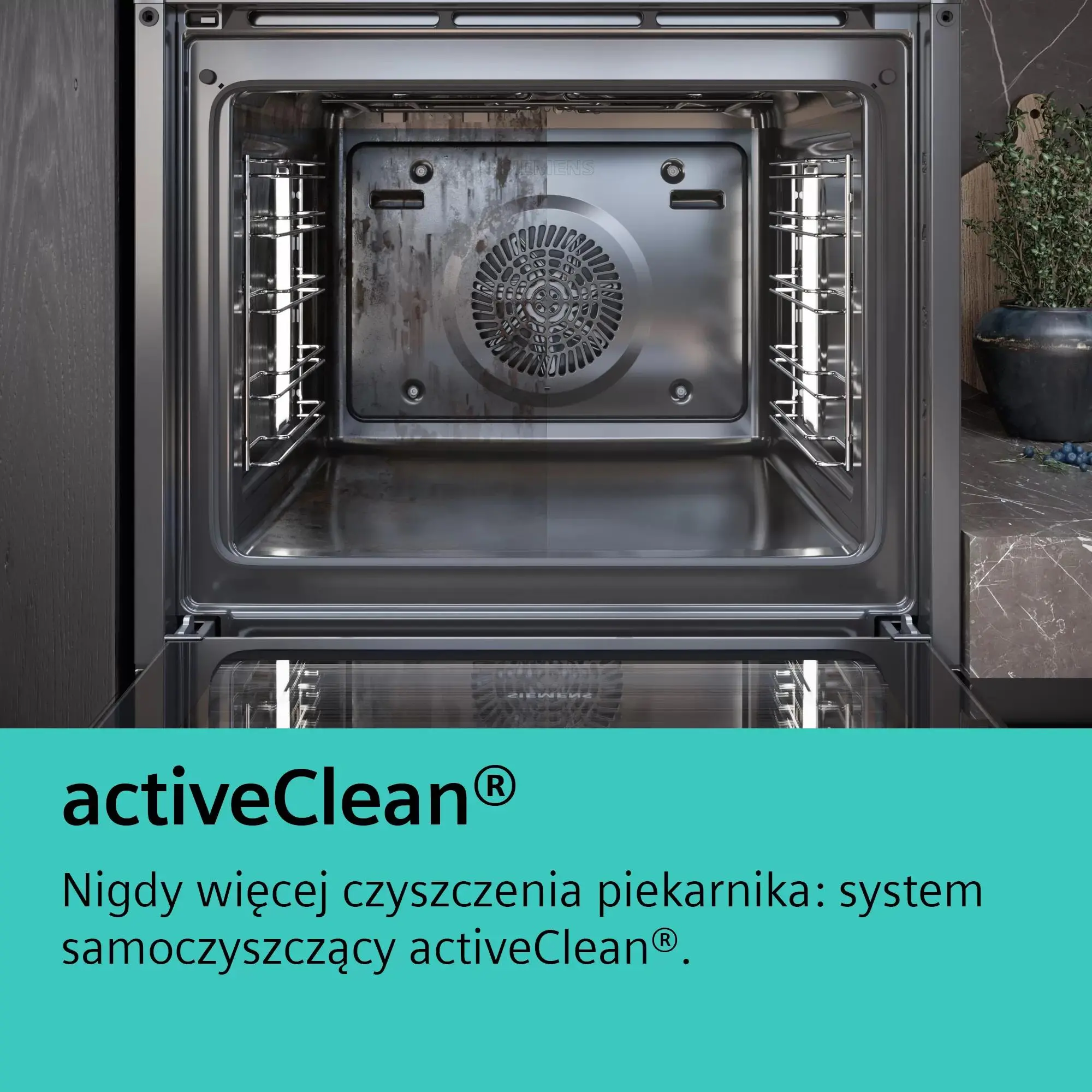 Piekarnik elektryczny Siemens  iQ500 HB578G0S6 Termoobieg Zdalne sterowanie Czarny