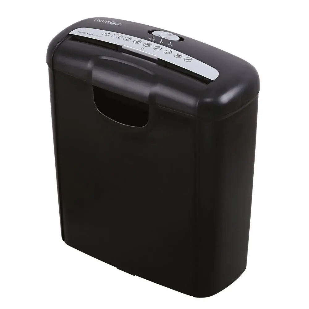 Niszczarka Reinston EN001 Czarny 10 l, Paski, Automatyczny Start/Stop, Funkcja cofania