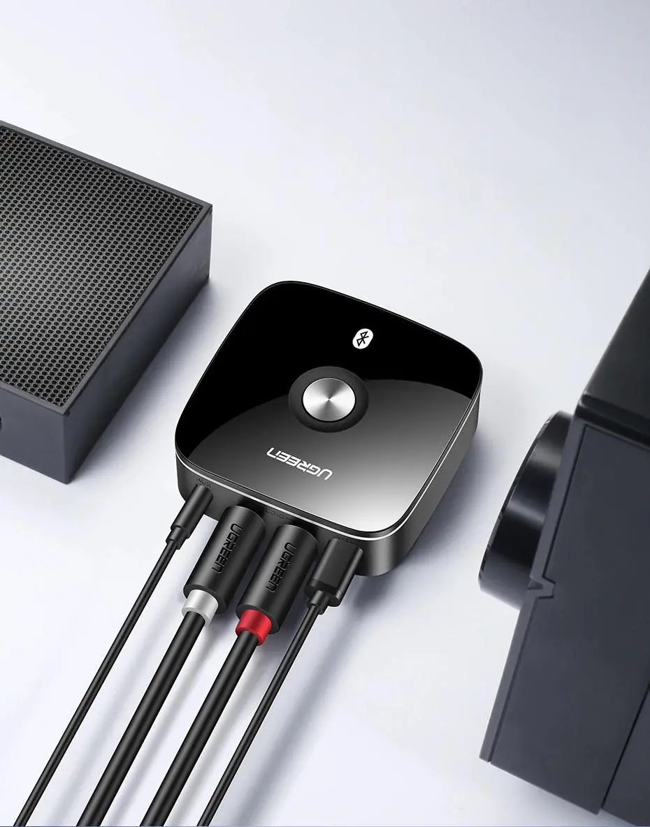 Adapter Bluetooth UGREEN CM106 Odbiornik audio Bluetooth 5.1 aptX / 2x RCA / jack 3,5mm