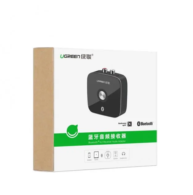 Adapter Bluetooth UGREEN CM106 Odbiornik audio Bluetooth 5.1 aptX / 2x RCA / jack 3,5mm