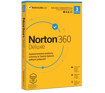 Antywirus Norton 360 Deluxe 25GB 3 Urządzenia/1 Rok