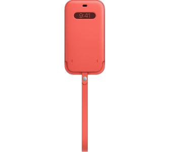 Etui Apple Leather Sleeve MagSafe do iPhone 12 Pro Max (różowy cytrus)