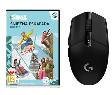 The Sims 4: Śnieżna Eskapada Dodatek do gry na PC + mysz Logitech G305 (czarny)