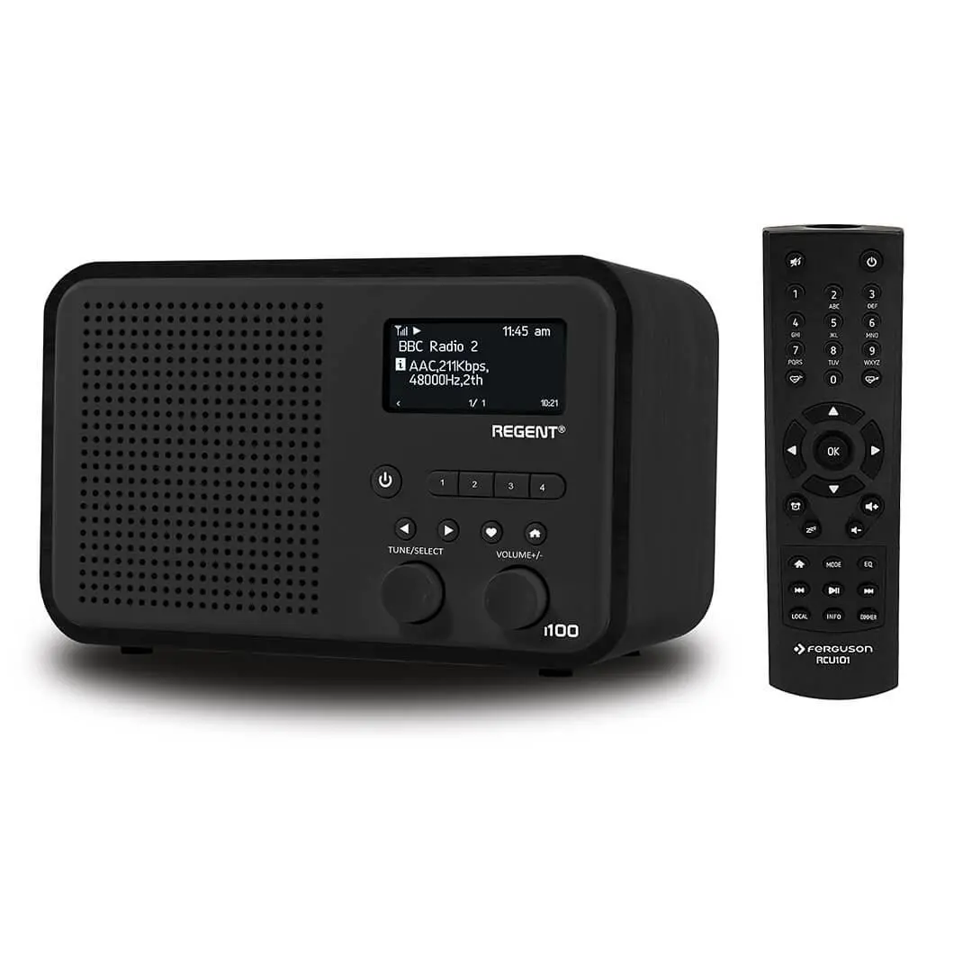 Radioodbiornik Ferguson Regent i100 Radio FM DAB+ Internetowe Bluetooth Czarny