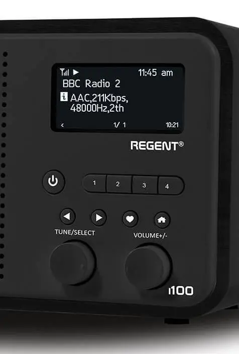 Radioodbiornik Ferguson Regent i100 Radio FM DAB+ Internetowe Bluetooth Czarny