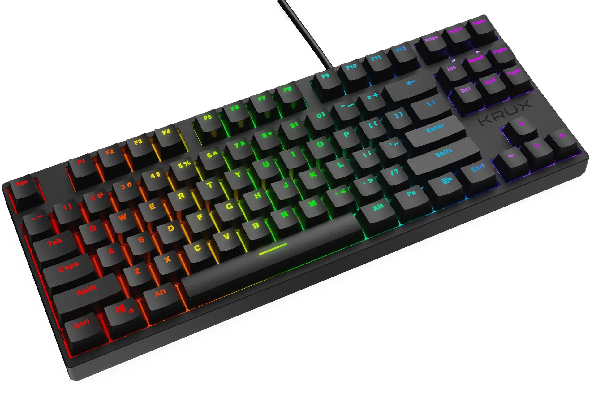 Klawiatura mechaniczna Krux Atax Pro RGB Outemu Red KRX0040 Czarny