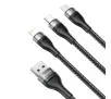 Kabel Baseus USB 3w1 Flash Series Czarny