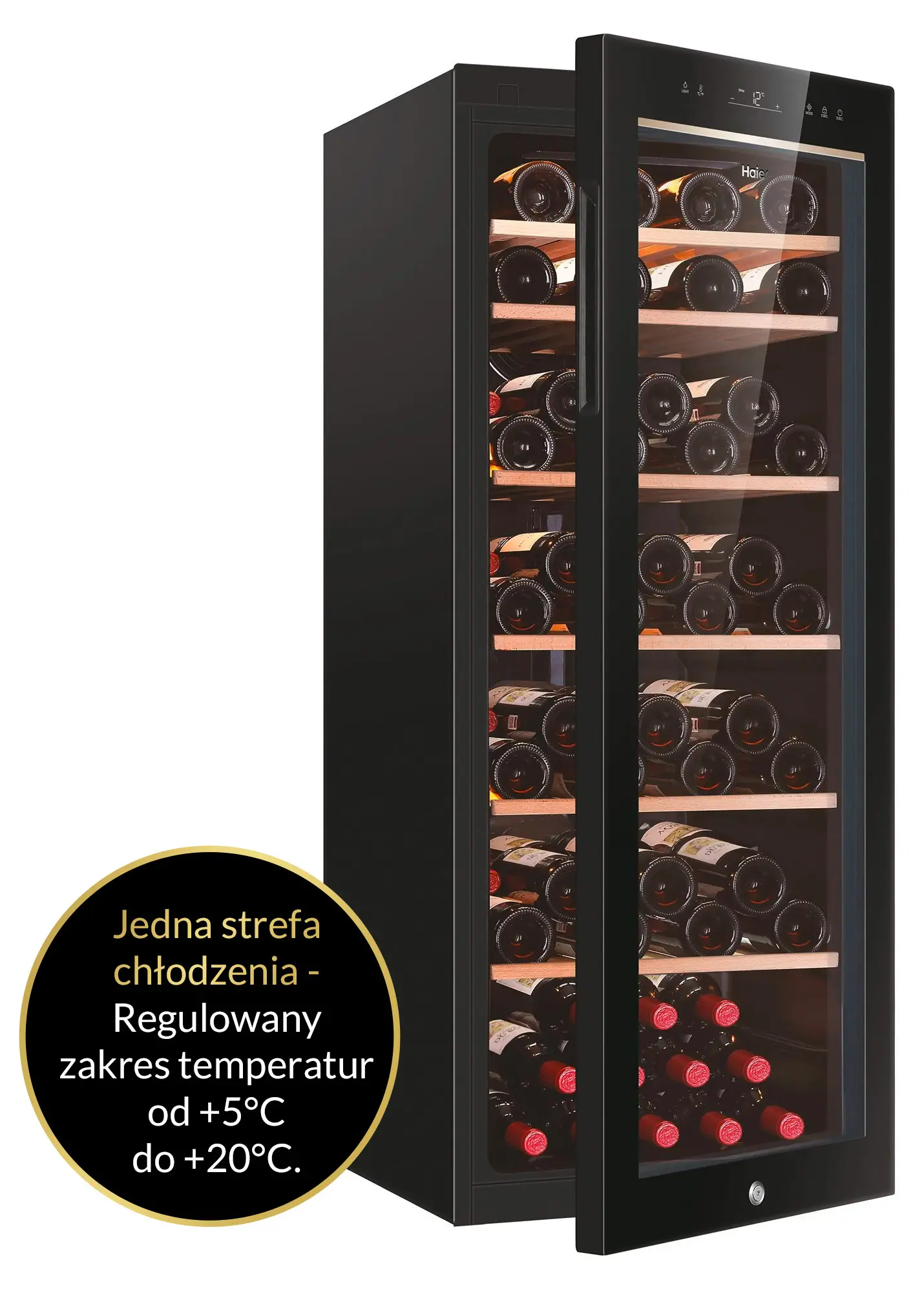 Chłodziarka do wina Haier HWS84GA 84 miejsca na butelki