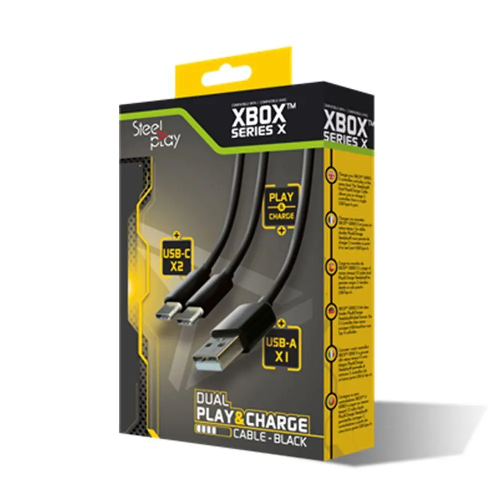 Kabel SteelPlay SteelPlay Dual Play&Charge Xbox Series X Czarny
