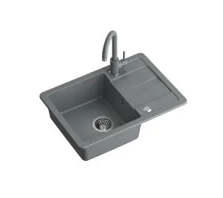 Кухонна мийка Quadron ZCS6244SZ_3623500GR CLEAR SMART (Сіра) з блендером (Сірий)