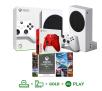 Konsola Xbox Series S + Game Pass Ultimate (3 m-ce) + dodatkowy pad (czerwony)