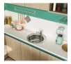 Bateria Franke Smart Princess II Chrom Mosiądz