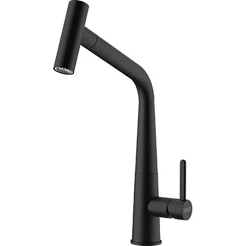Bateria Franke Icon Pull-Out Czarny Mosiądz