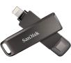 PenDrive SanDisk iXpand Luxe 128GB USB Typ C / Lightning Srebrno-czarny