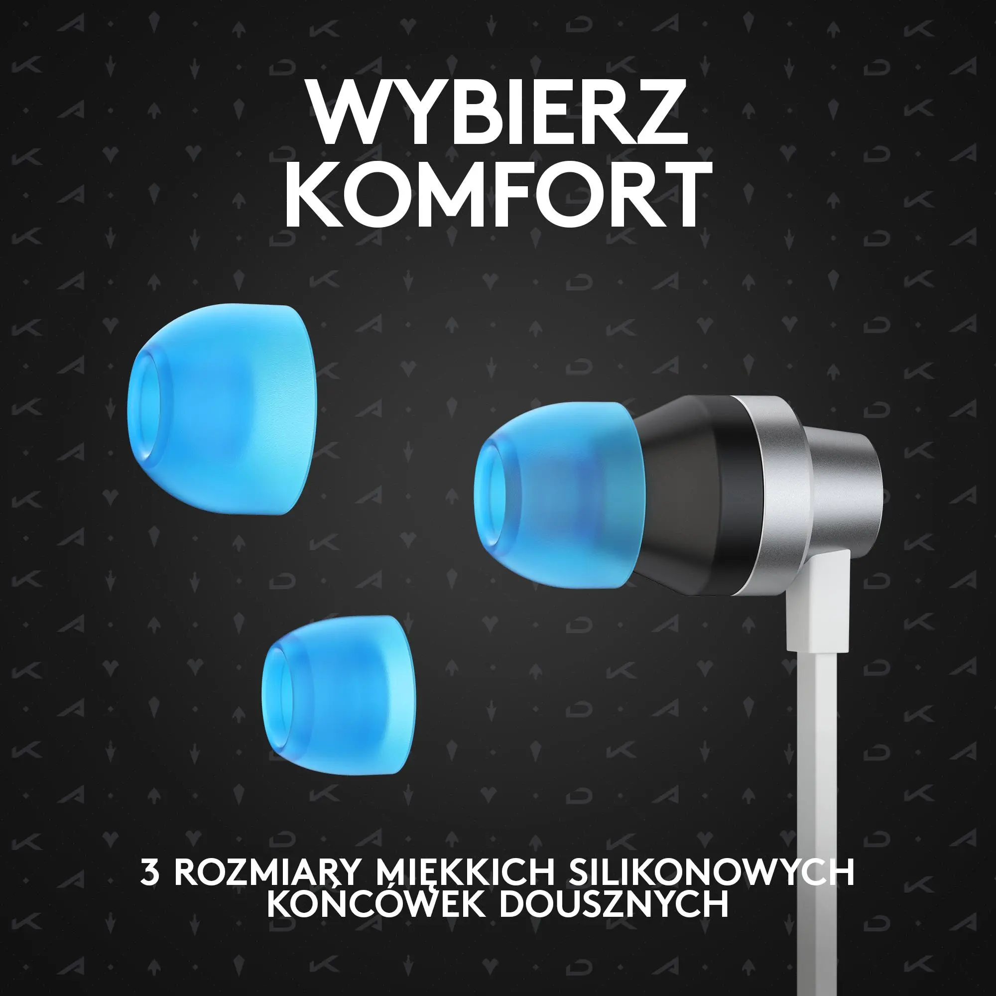 Słuchawki przewodowe z mikrofonem Logitech G333 Douszne Fioletowy
