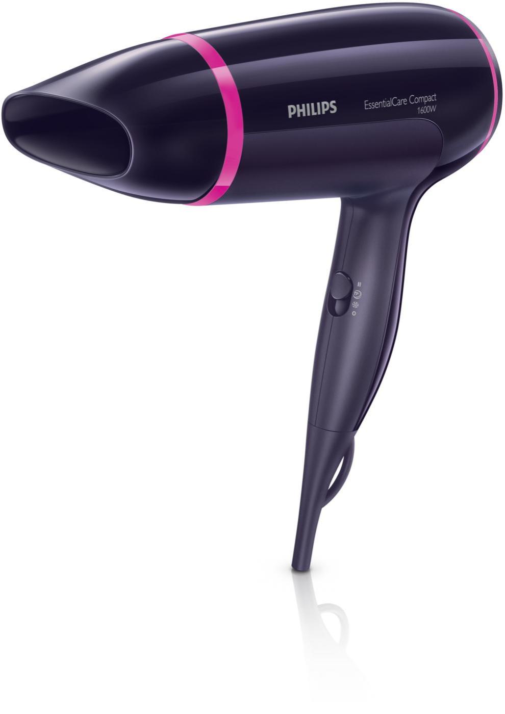 Suszarka do włosów Philips Essential BHD002/00 Zimny nawiew 1600W 3 prędkości nadmuchu 3 poziomy temperatury