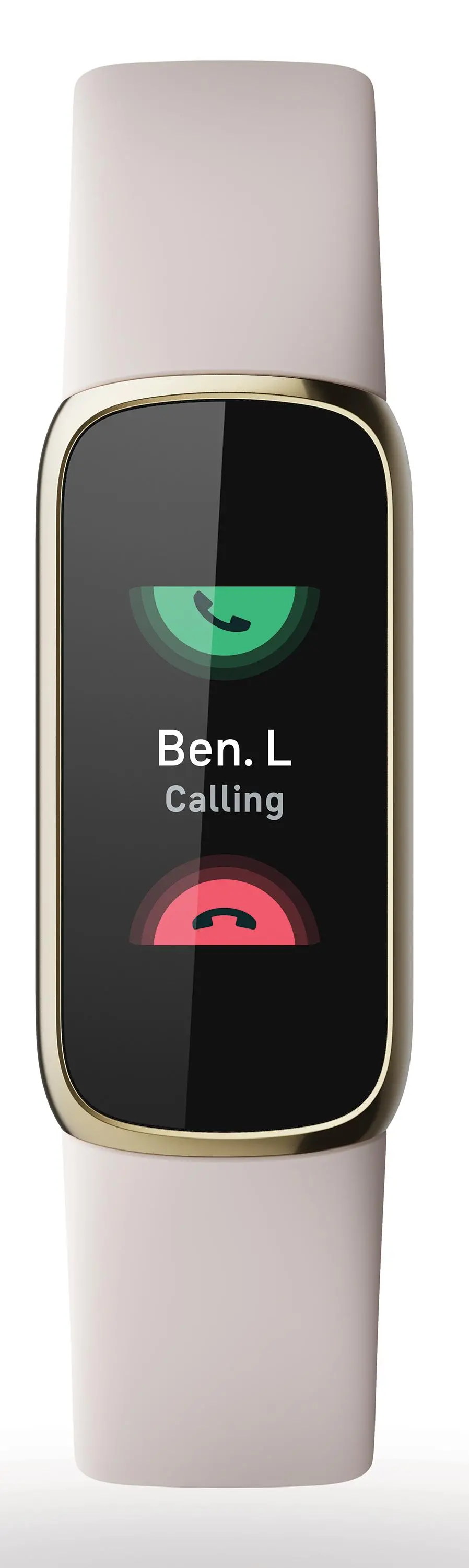 Smartband Fitbit by Google Luxe Biało-złoty