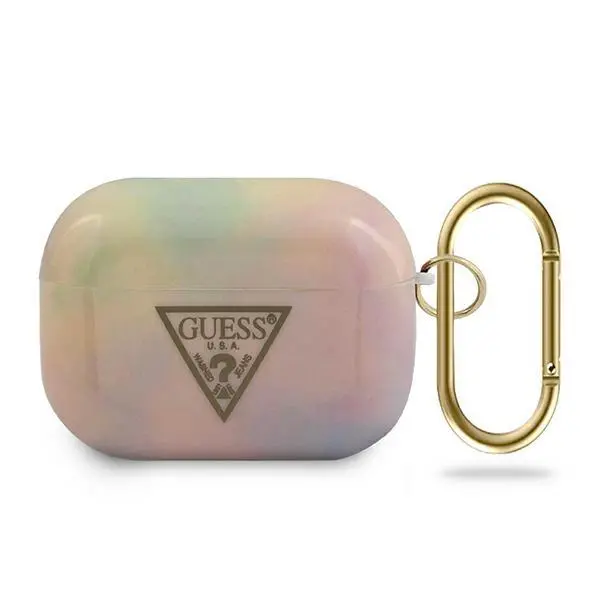 Etui na słuchawki Guess GUACAPTPUMCGG01 Tie & Dye Collection AirPods Pro Różowy