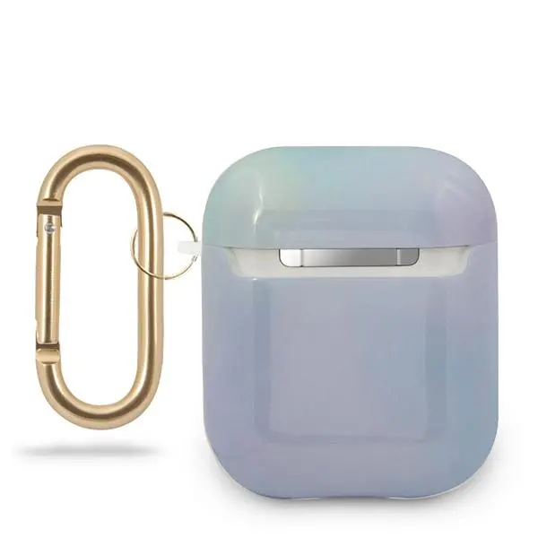 Etui na słuchawki Guess GUACA2TPUMCGC02 Tie & Dye Collection AirPods Niebieski