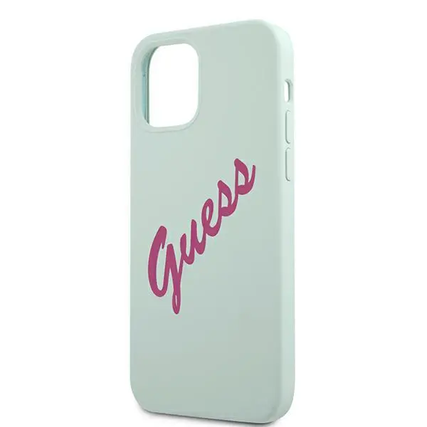 Etui Guess Silicone Vintage Script GUHCP12LLSVSBF do iPhone 12 Pro Max