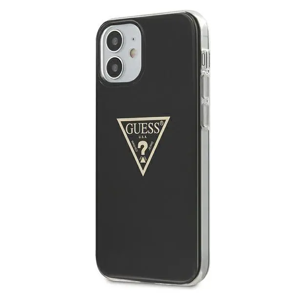 Etui Guess Metallic GUHCP12SPCUMPTBK do iPhone 12 mini Czarny
