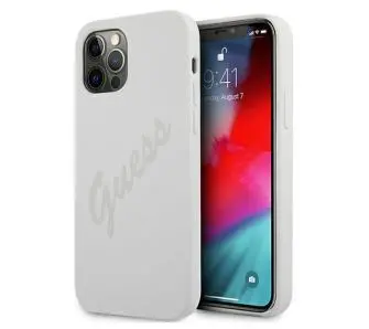 Etui Guess Silicone Vintage Script GUHCP12MLSVSCR do iPhone 12/12 Pro