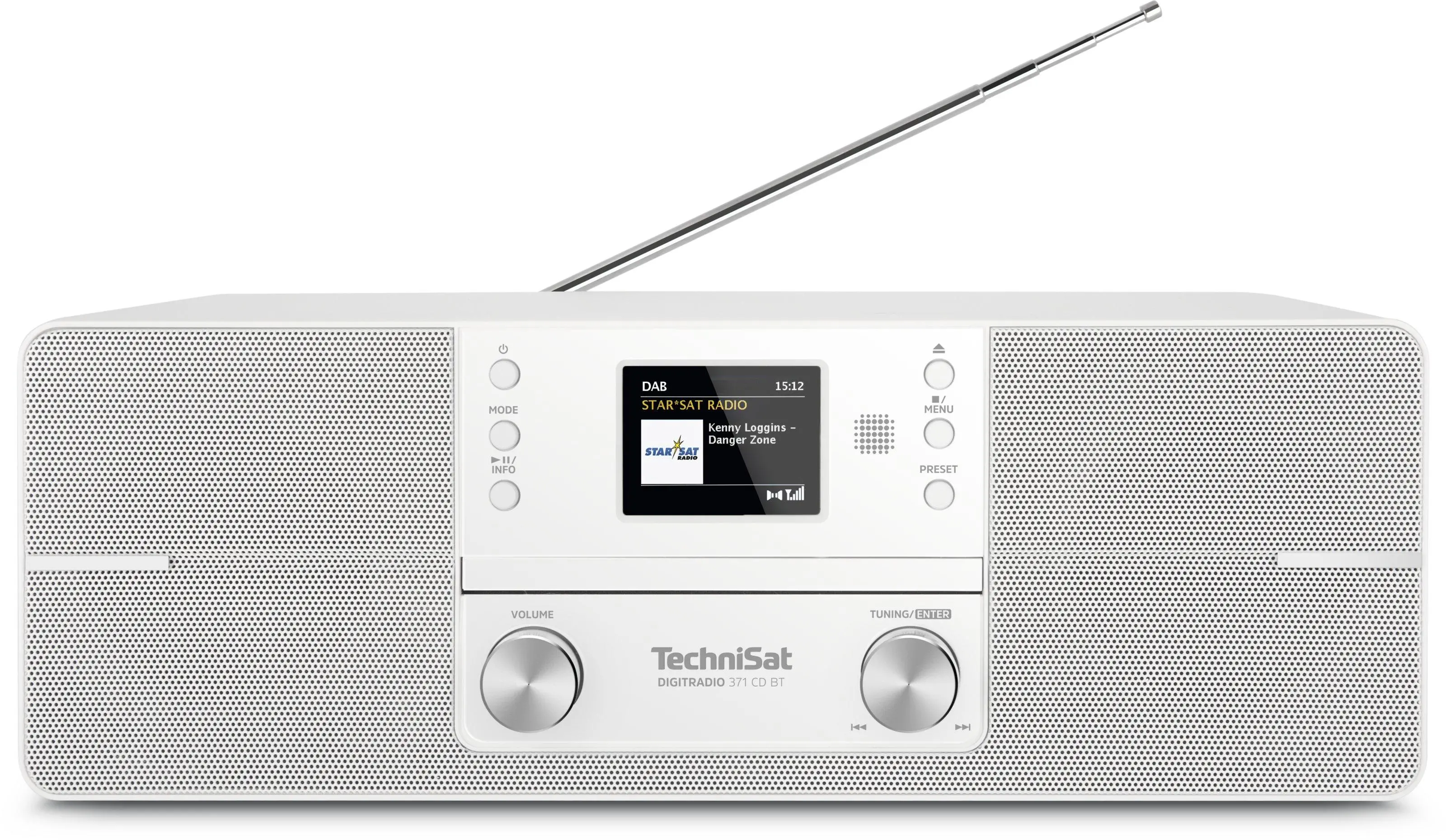 Radioodbiornik TechniSat DigitRadio 371 CD BT Radio FM DAB+ Bluetooth Biały