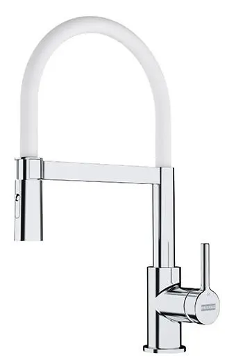 Bateria Franke Lina Chrom/Biały Mosiądz