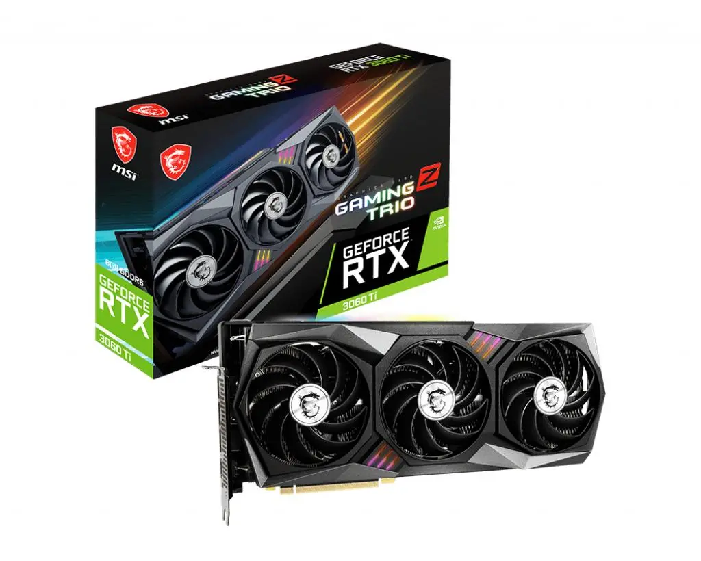 Karta graficzna MSI GeForce RTX 3060 Ti GAMING Z TRIO LHR 8GB GDDR5 256bit DLSS