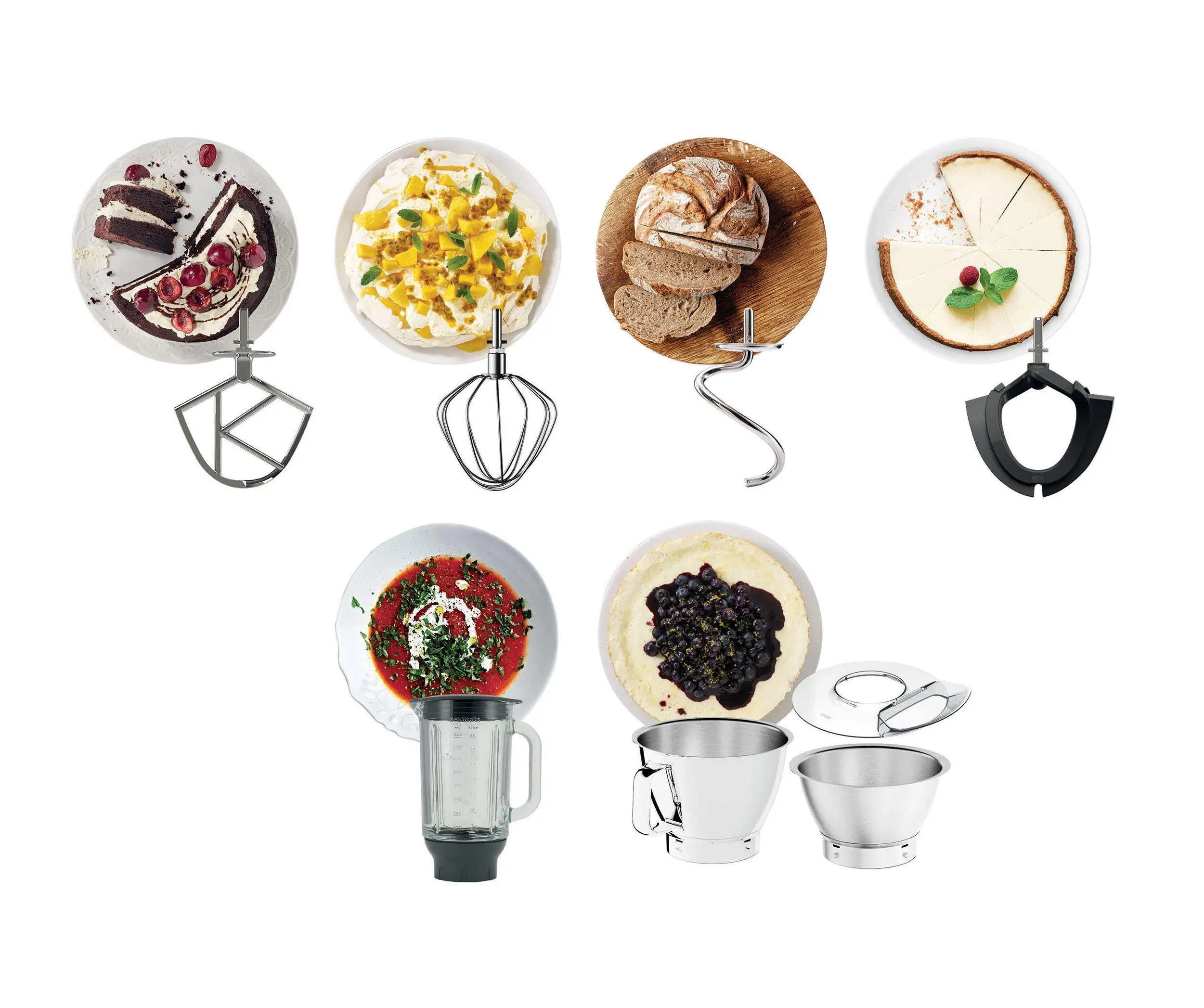 Robot planetarny Kenwood Titanium Chef Baker KVC85.124SI 1200W Blender kielichowy