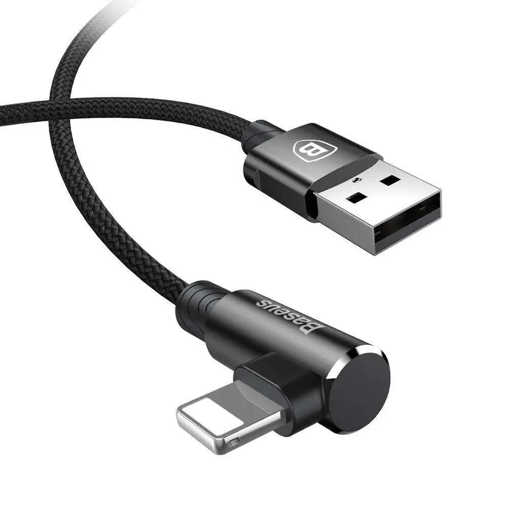 Kabel Baseus MVP Elbow USB do Lightning 1m Czarny