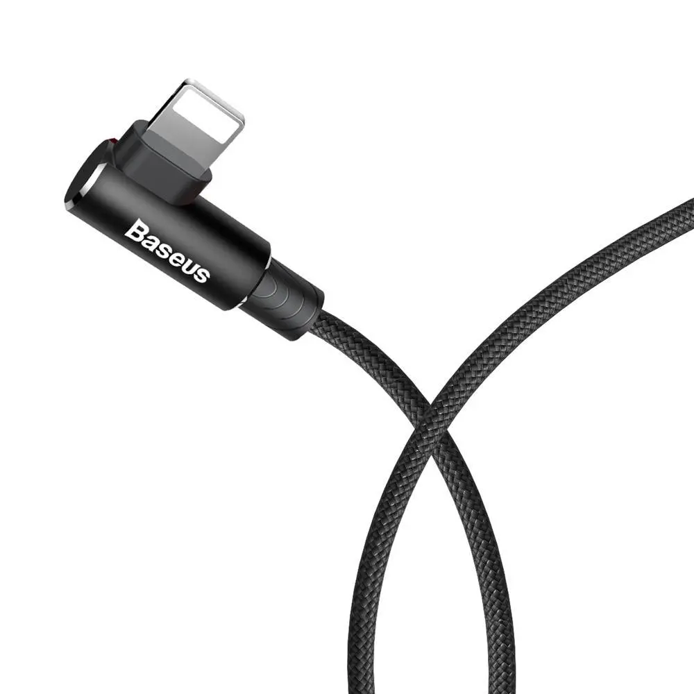 Kabel Baseus MVP Elbow USB do Lightning 1m Czarny