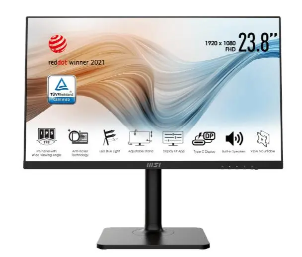 Monitor MSI Modern MD241P 24" Full HD IPS 75Hz 5ms