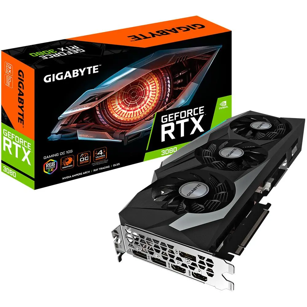Karta graficzna Gigabyte GeForce RTX 3080 GAMING OC (rev. 2.0) LHR 10GB GDDR6X 320bit DLSS